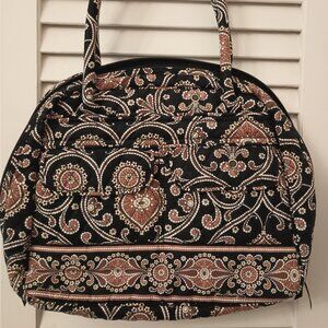 VB Large Bowler Satchel in Cafe Latte Pattern